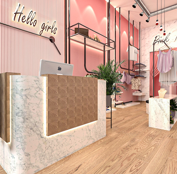 Clothing store-university 3rd year- Interior design-5