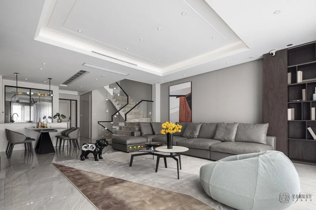 品质生活,现代暖灰调别墅空间-26