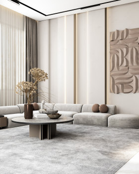 modern living room located in kuwait