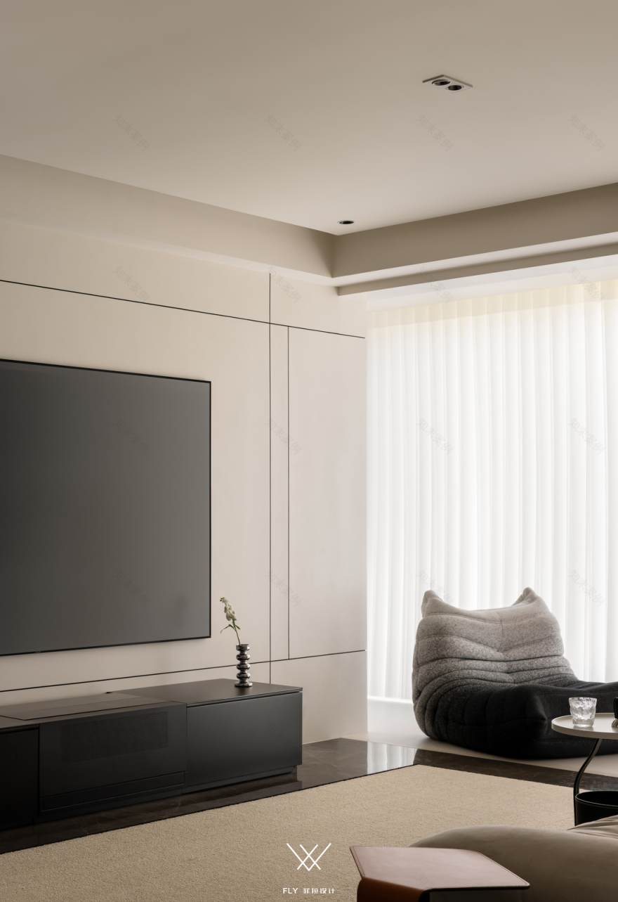 125㎡现代极简风家居设计-16