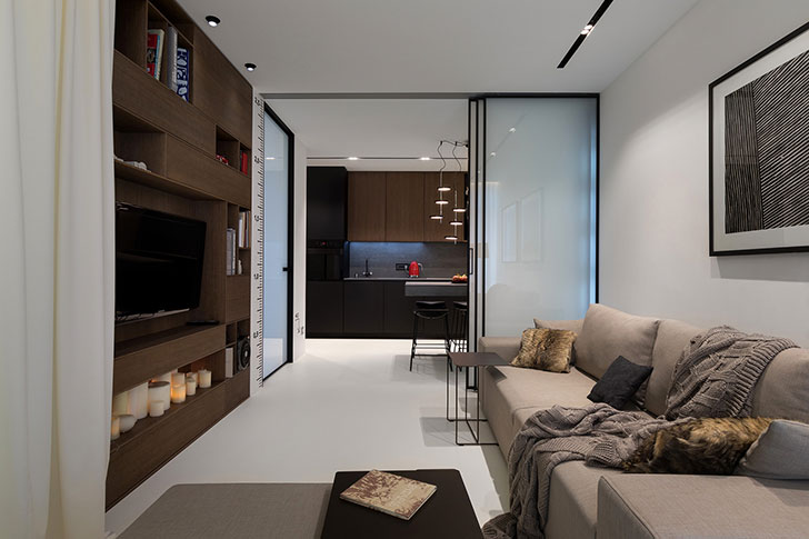 乌克兰极简公寓 | 44 平方的艺术之家-10