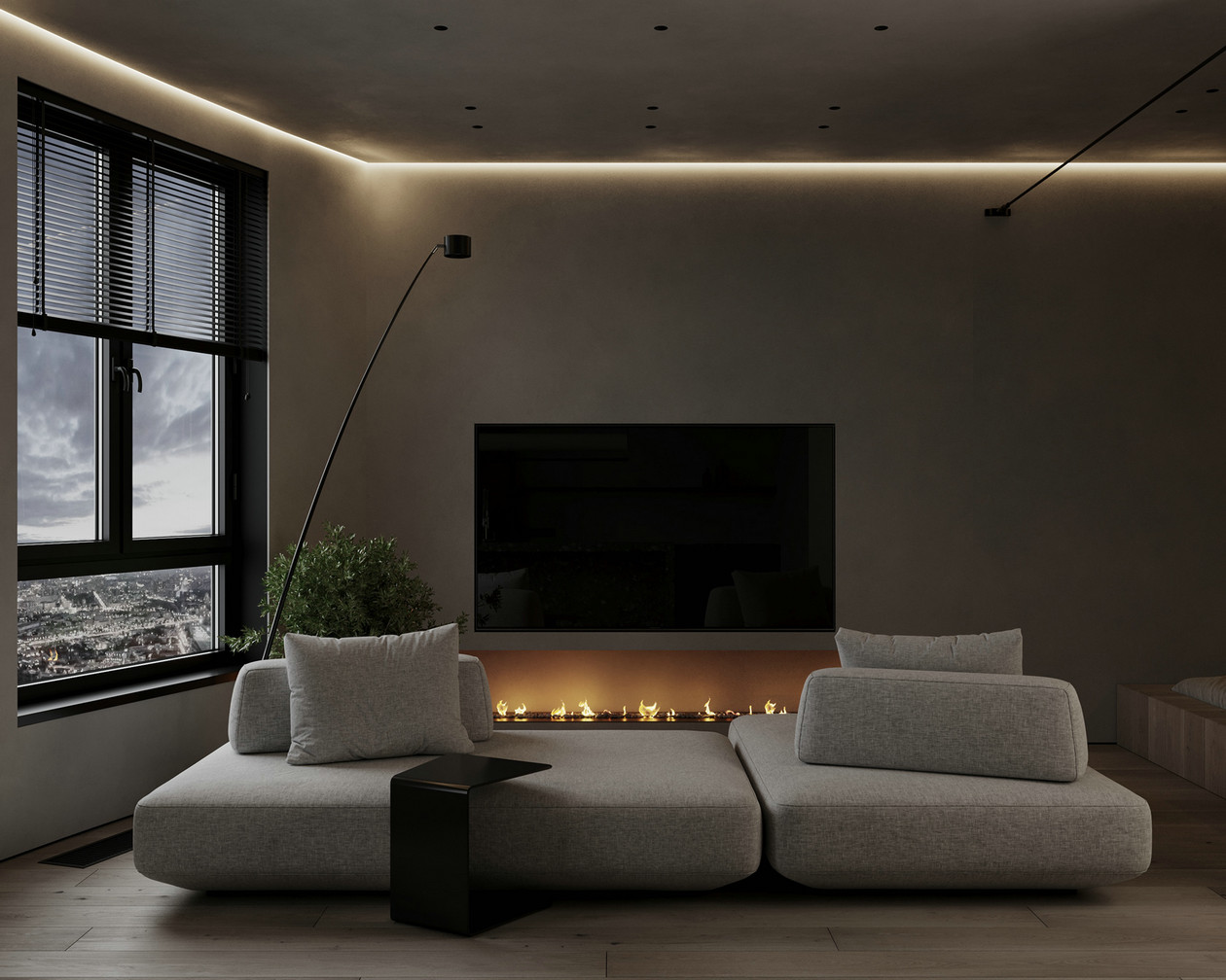 高级灰色系小空间公寓设计-4