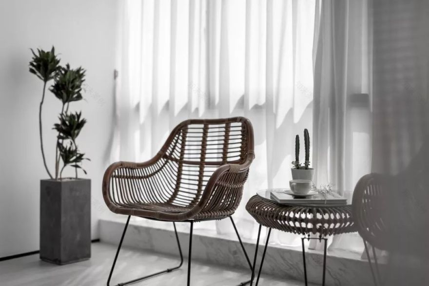 缪茹空间设计打造 150㎡黑白默片家居空间,演绎纯粹与高级-43