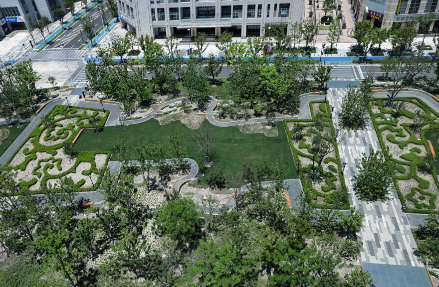 上海临港港城滴水湖绿色带线性公园-34