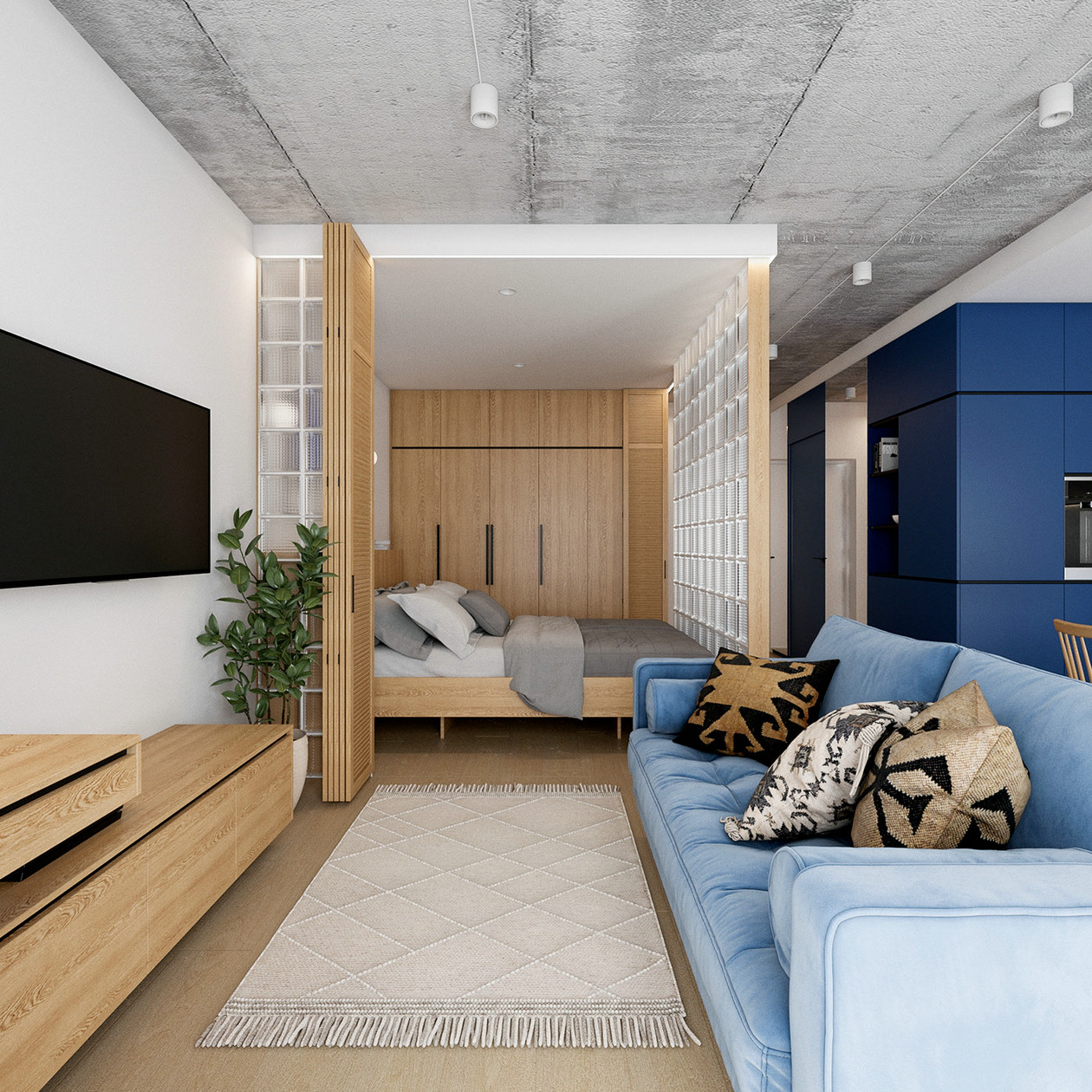 40㎡开放式空间设计-5