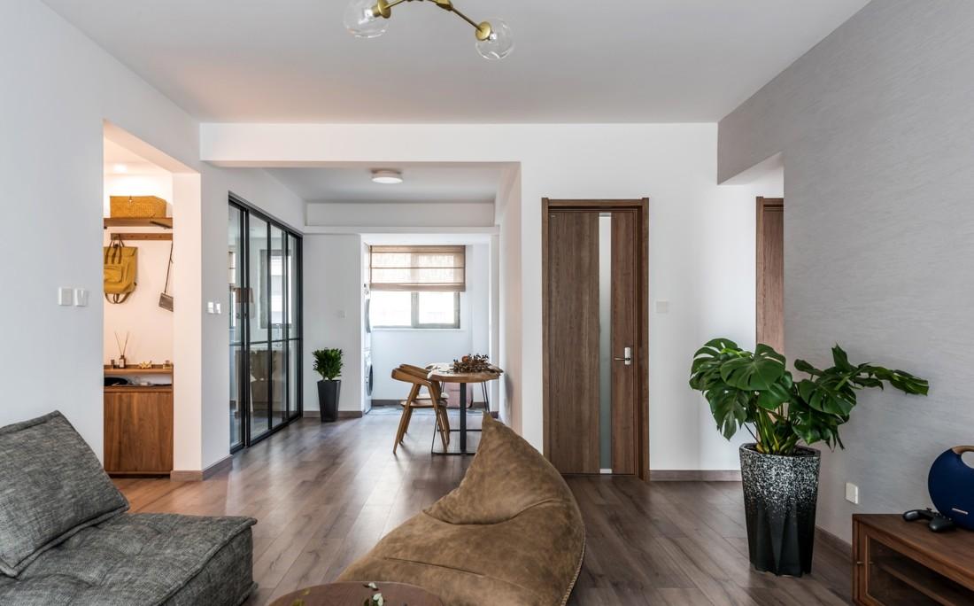 融禾设计丨北欧风格平层单身女性公寓,自然舒适,功能齐全-9