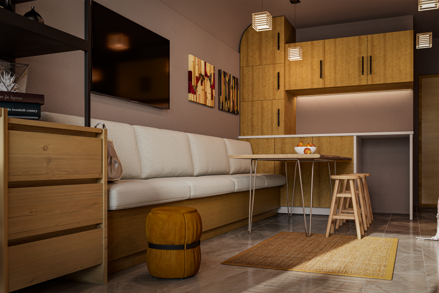 The Warm Creative Loft | Interior Design Concept-13