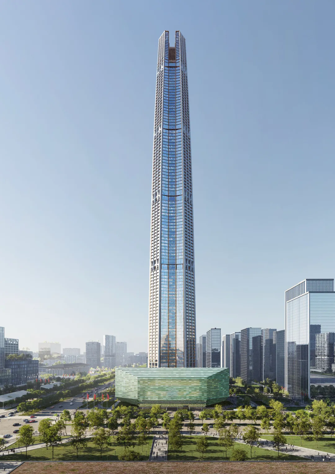 中国国际丝路中心大厦丨中国西安丨美国 SOM 建筑事务所-0