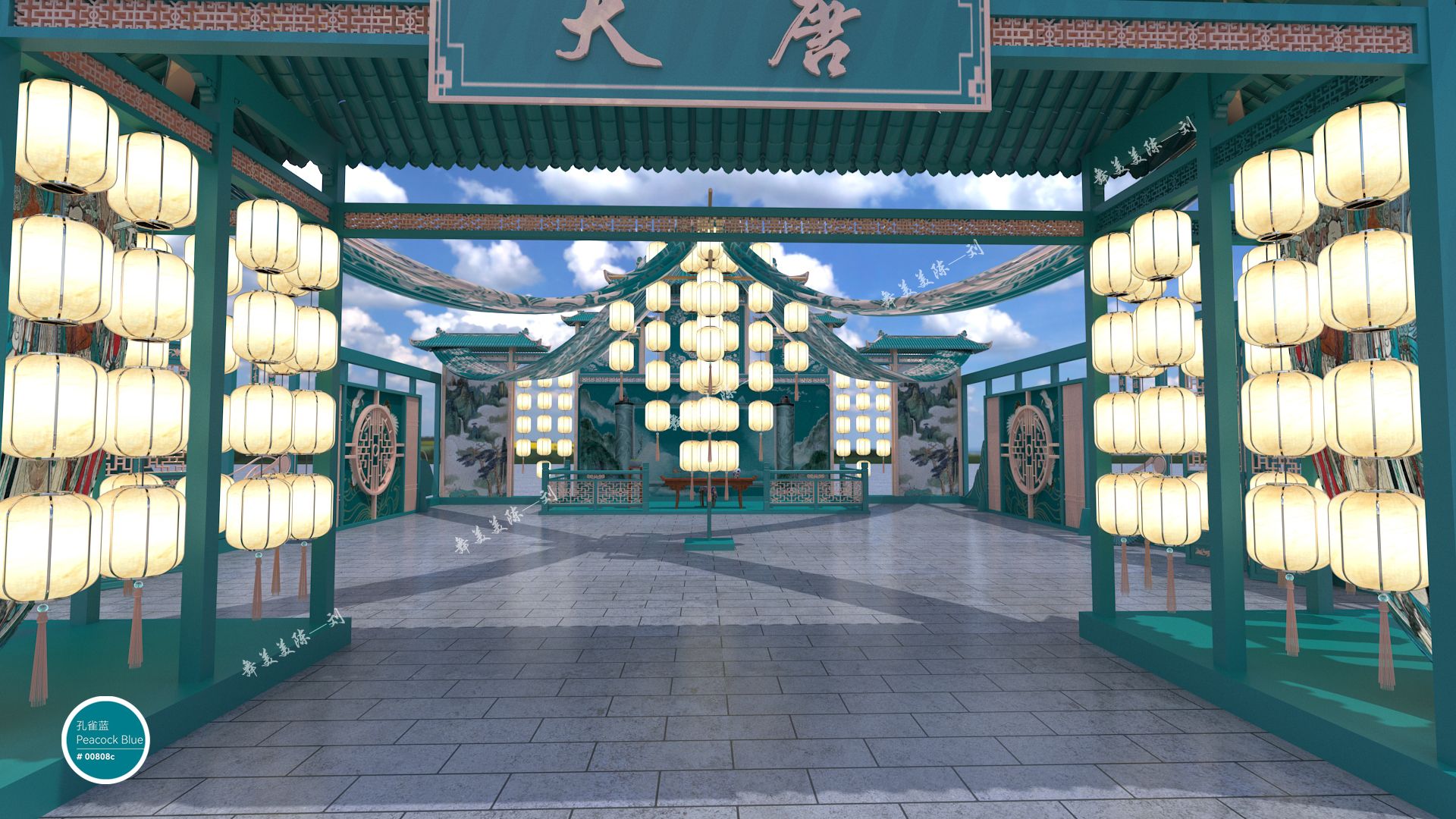 国潮快闪 中式美陈设计-7