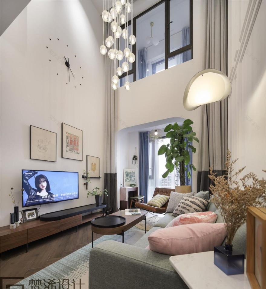 梵浠设计丨公寓丨温暖北欧风家居空间-8