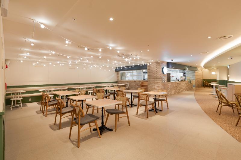 五十大气简洁的绿色餐厅设计-6