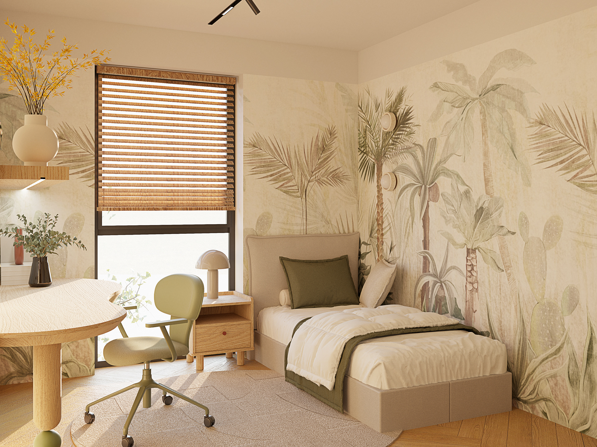 Modern, warm oasis.-12