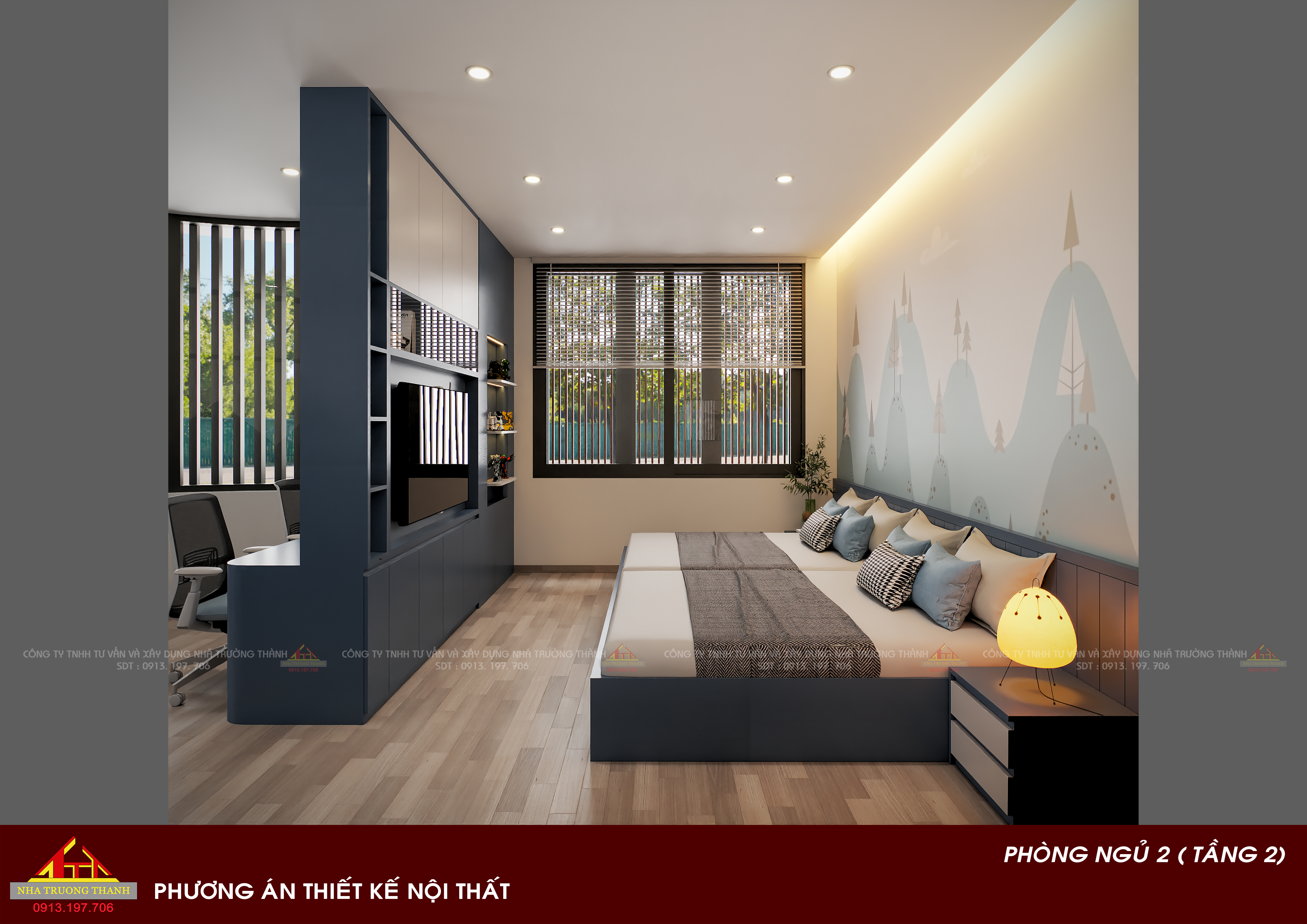 Thiết kế kiến trúc, nội thất nhà phố 2 mặt tiền-14