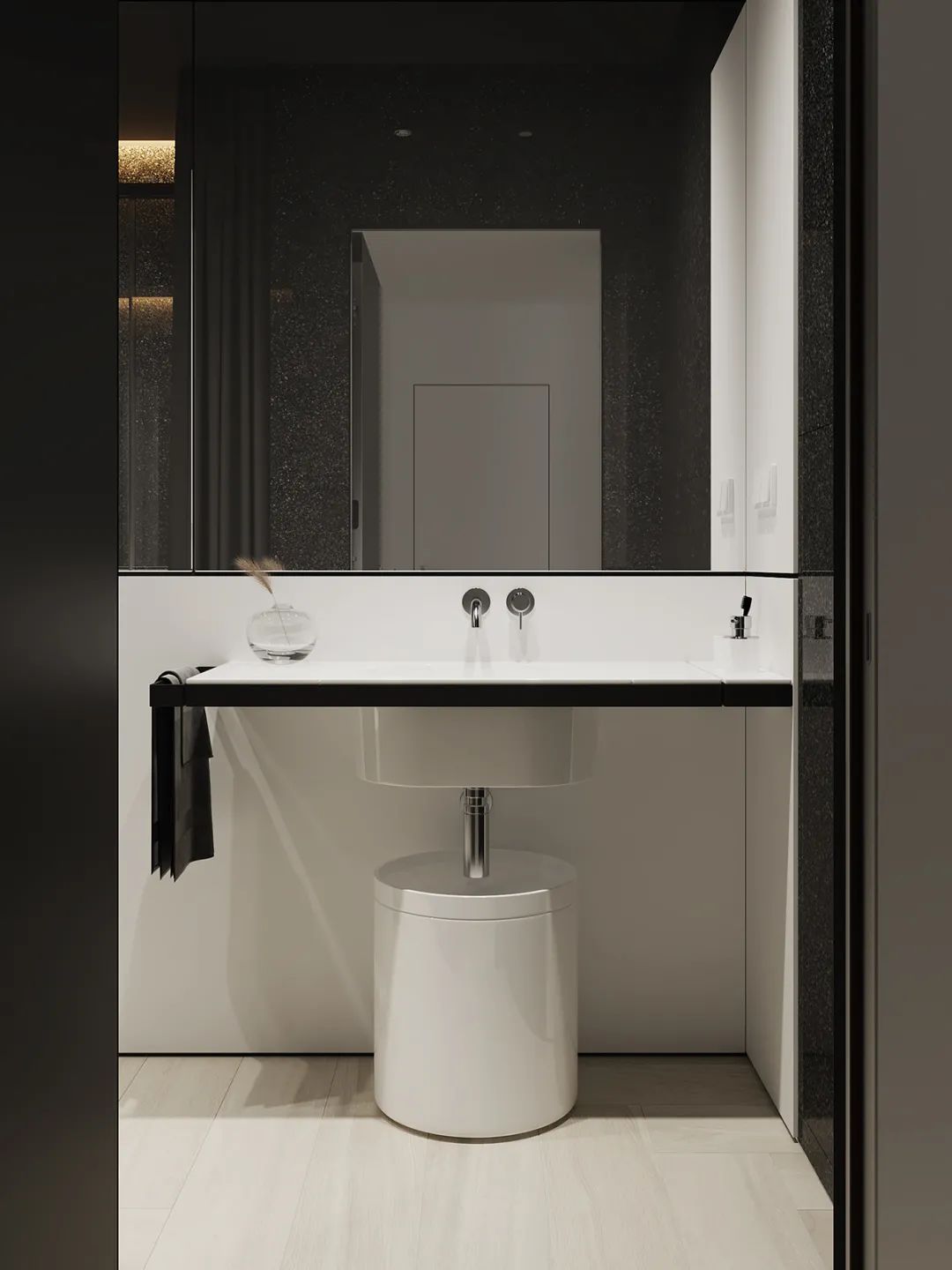 现代黑白色调 loft 公寓丨白俄罗斯明斯克丨Andrew & Darya Zhlobich-17