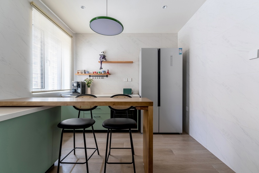 北京金隅学府89㎡复古原木风住宅设计丨中国北京丨久栖设计-39