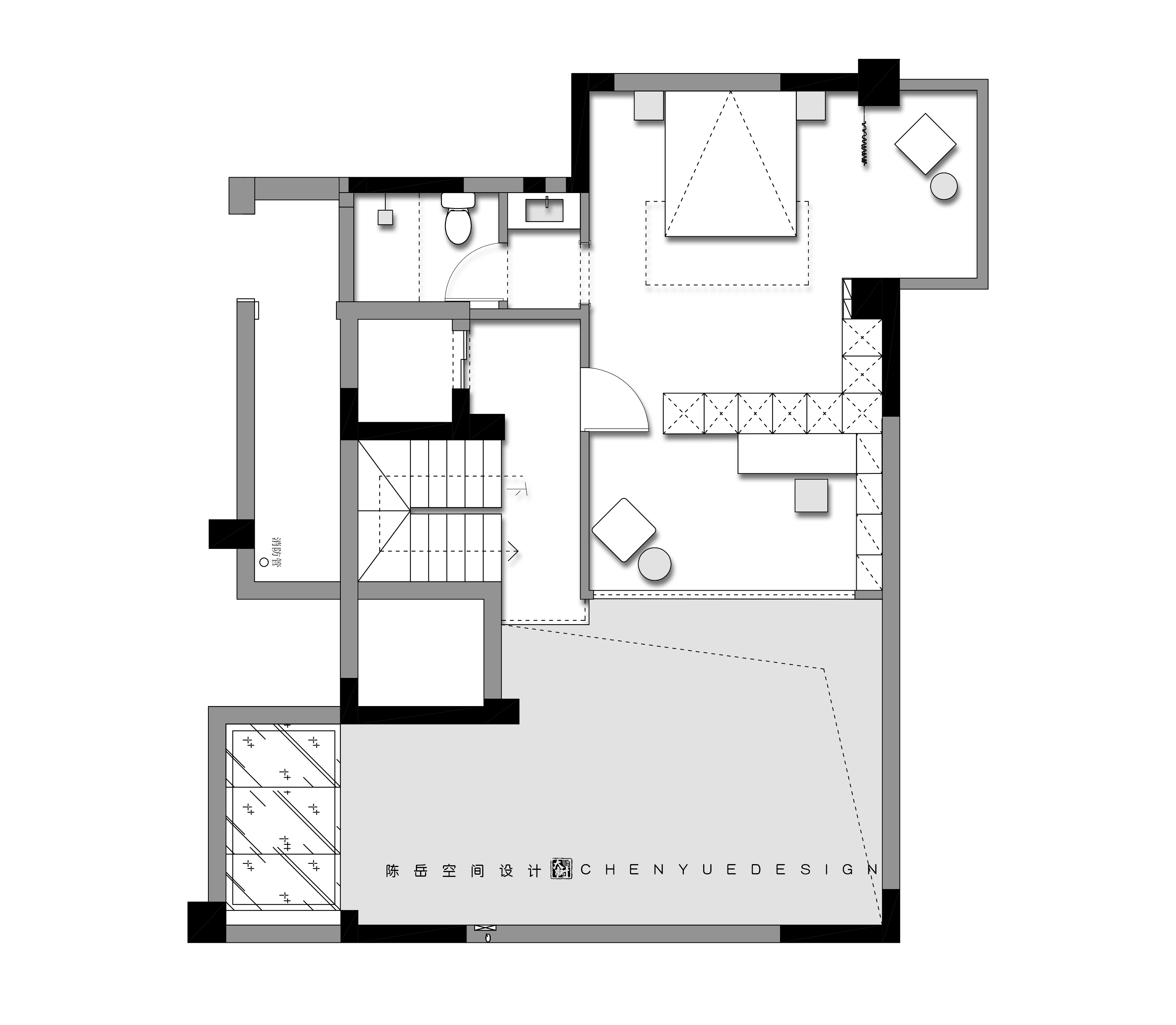 招商天府玺底跃350㎡意式极简丨中国成都丨陈岳-7