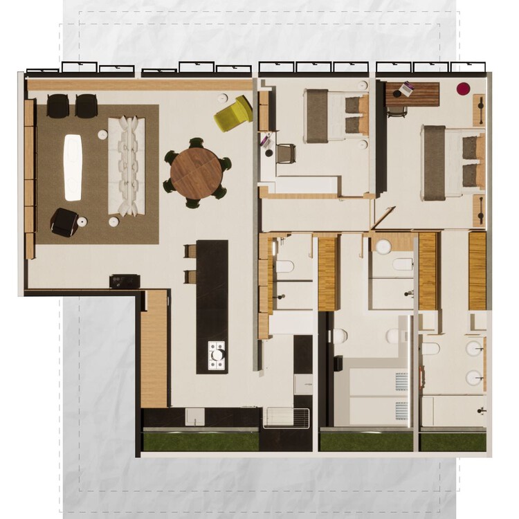 巴西圣保罗的现代舒适公寓设计-38
