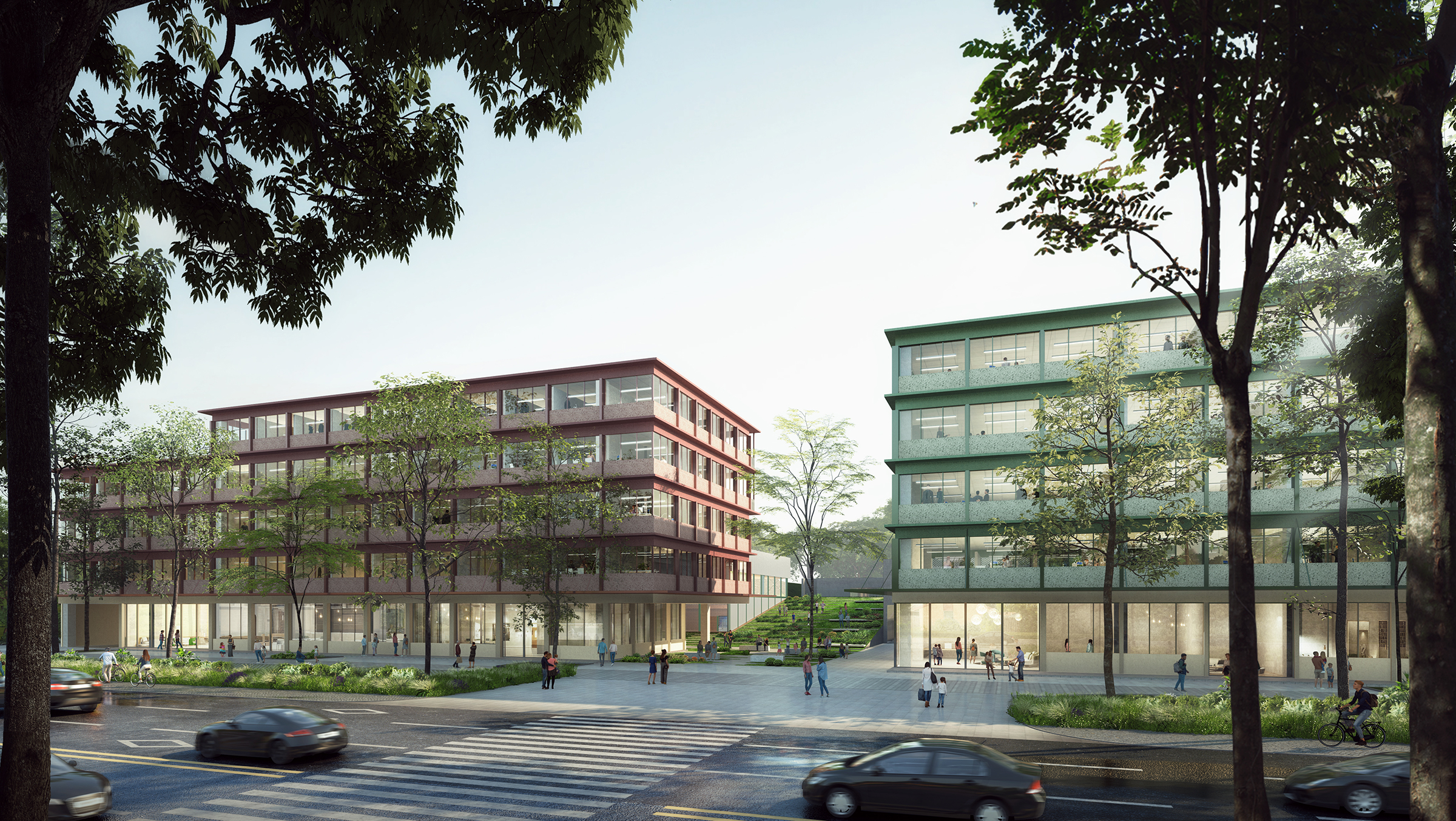 入围方案 | 重庆香炉山社区卫生服务中心及养老中心建筑丨天大设计院+梓集fabersociety-1