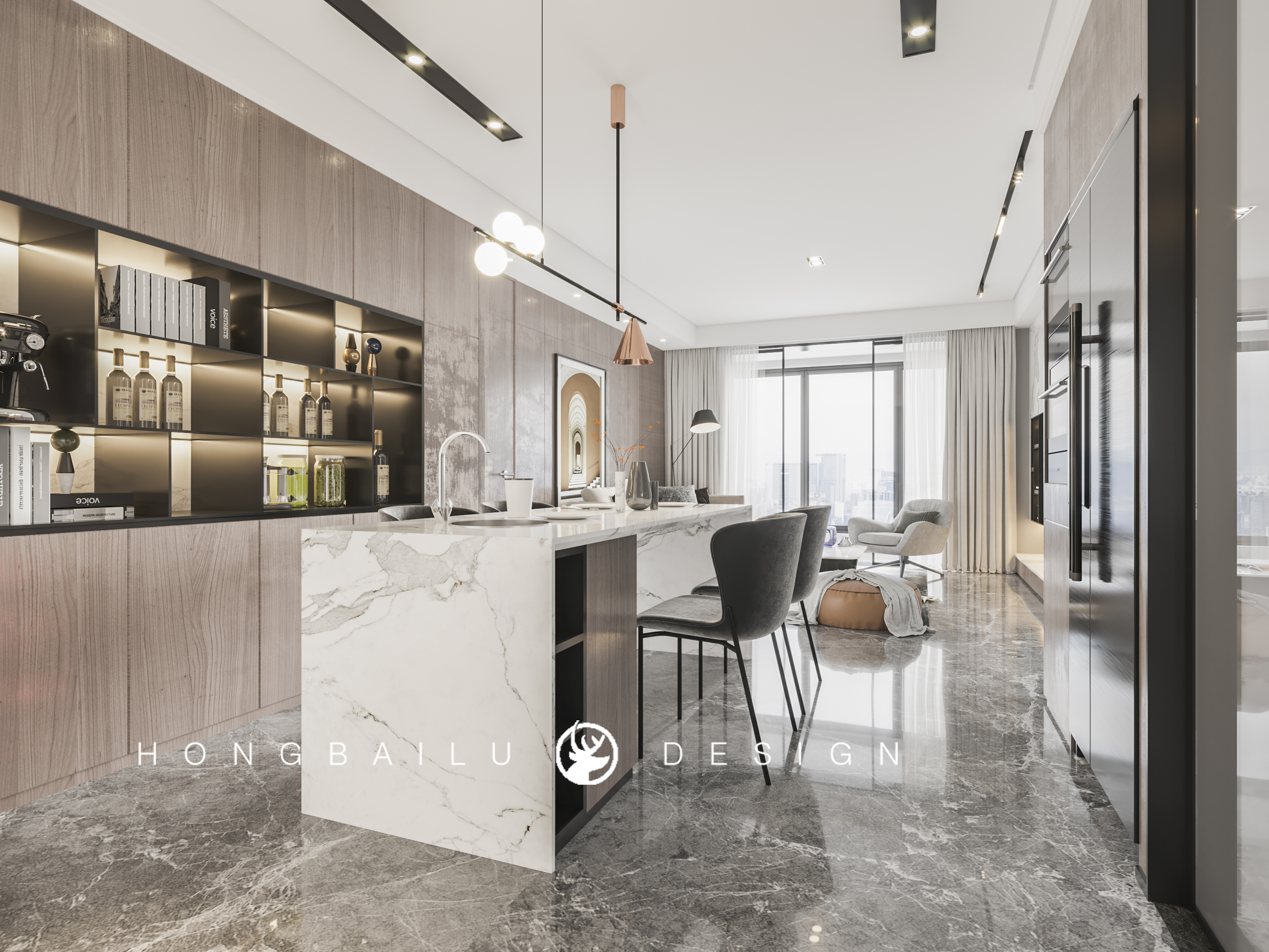 深圳红柏鹿设计 | 打造优雅宜居的复式空间-12