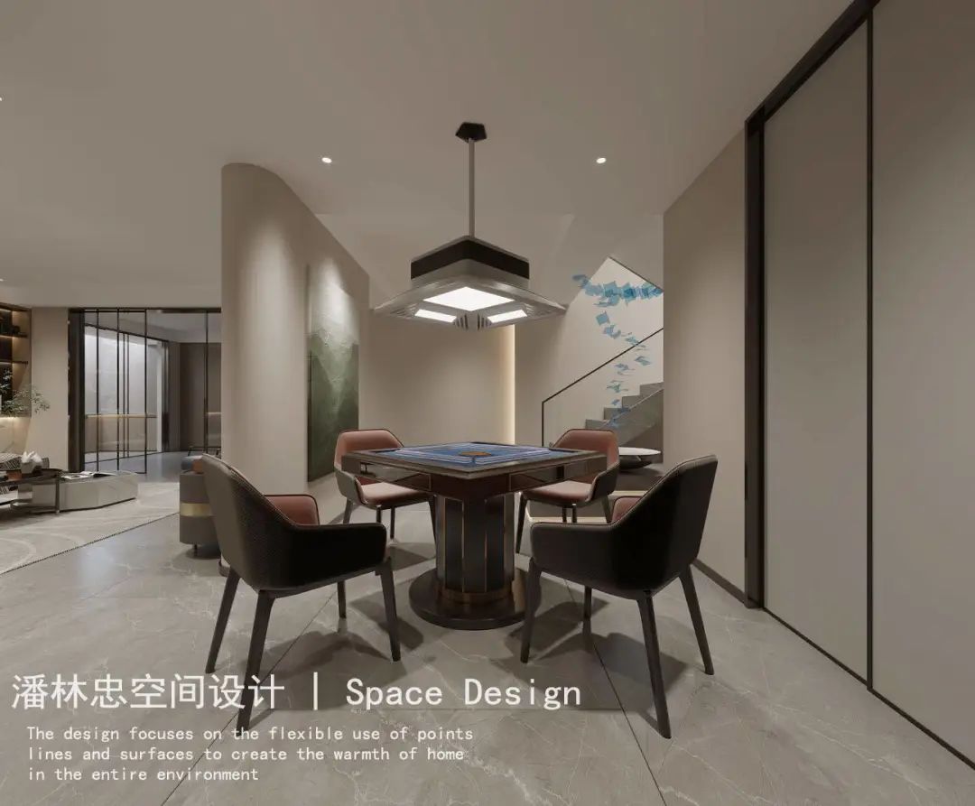 湖畔 180m²现代简约复式住宅丨中国湖州丨潘林忠空间设计-4