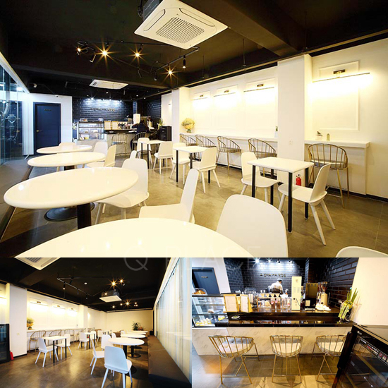 极简黑白咖啡空间，40 平小店的精致设计-1