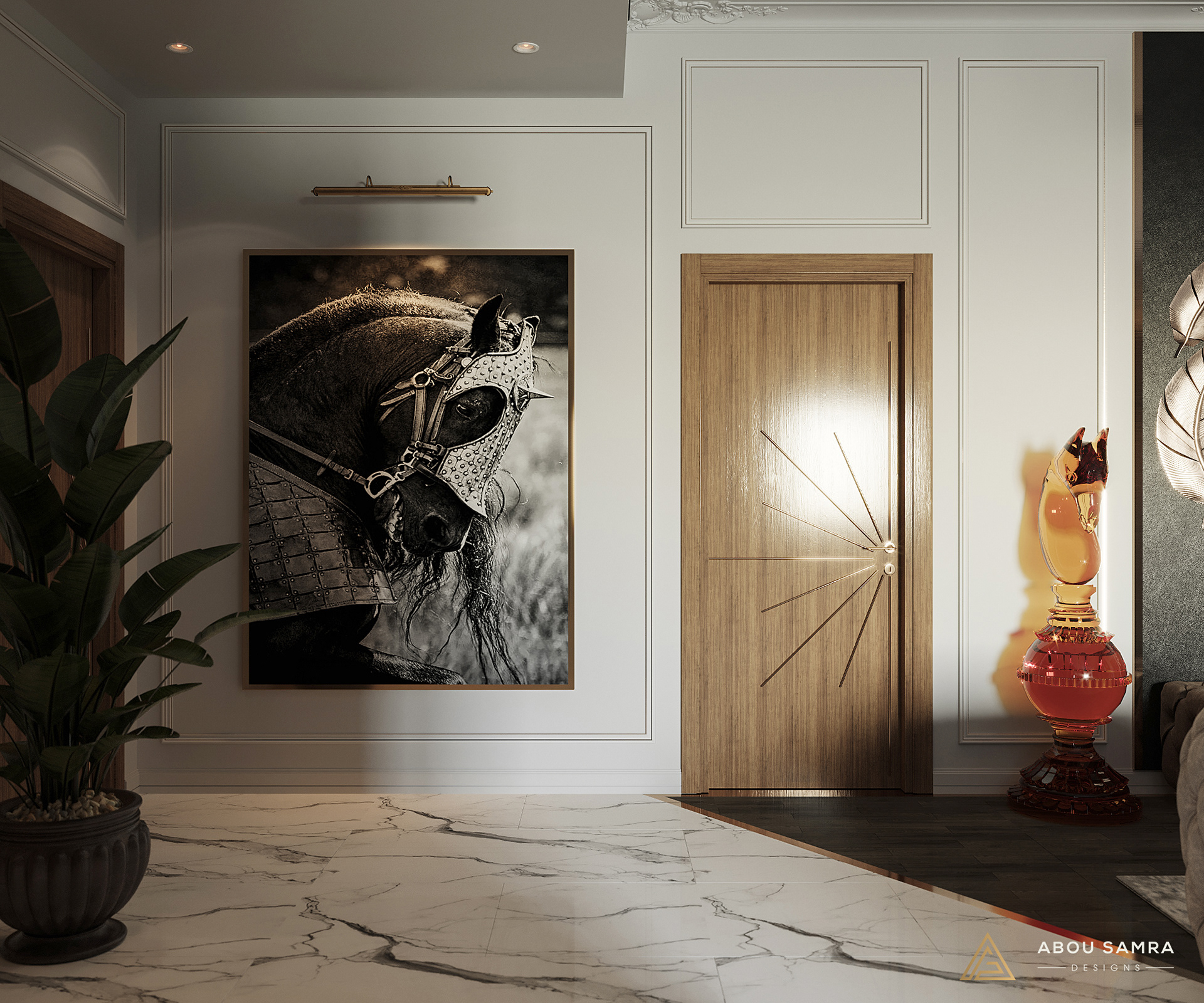 带小厨房的客厅丨沙特阿拉伯丨Abou Samra Group-14