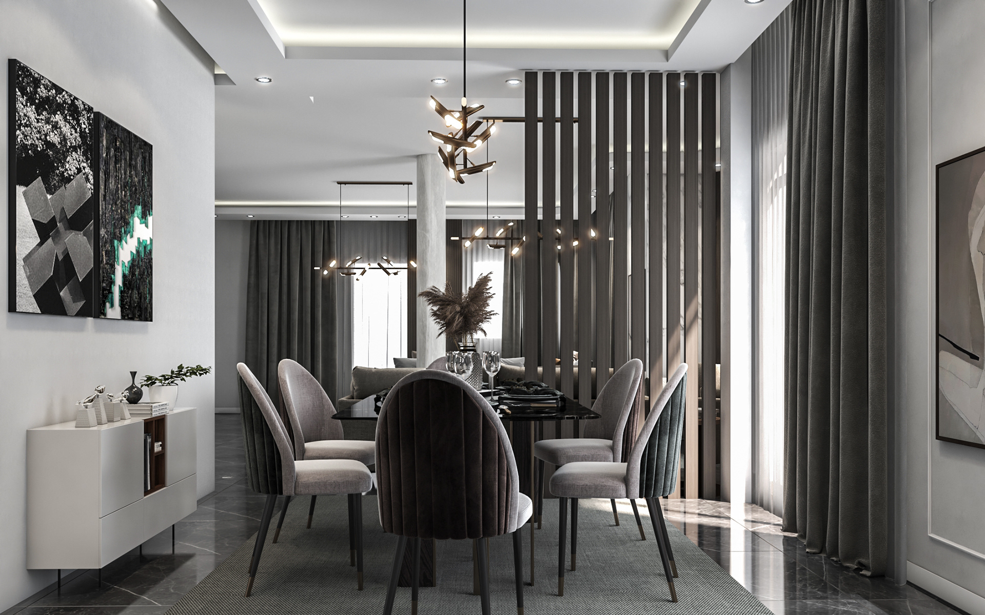 现代接待和用餐空间设计丨AHMED SEDIK-8