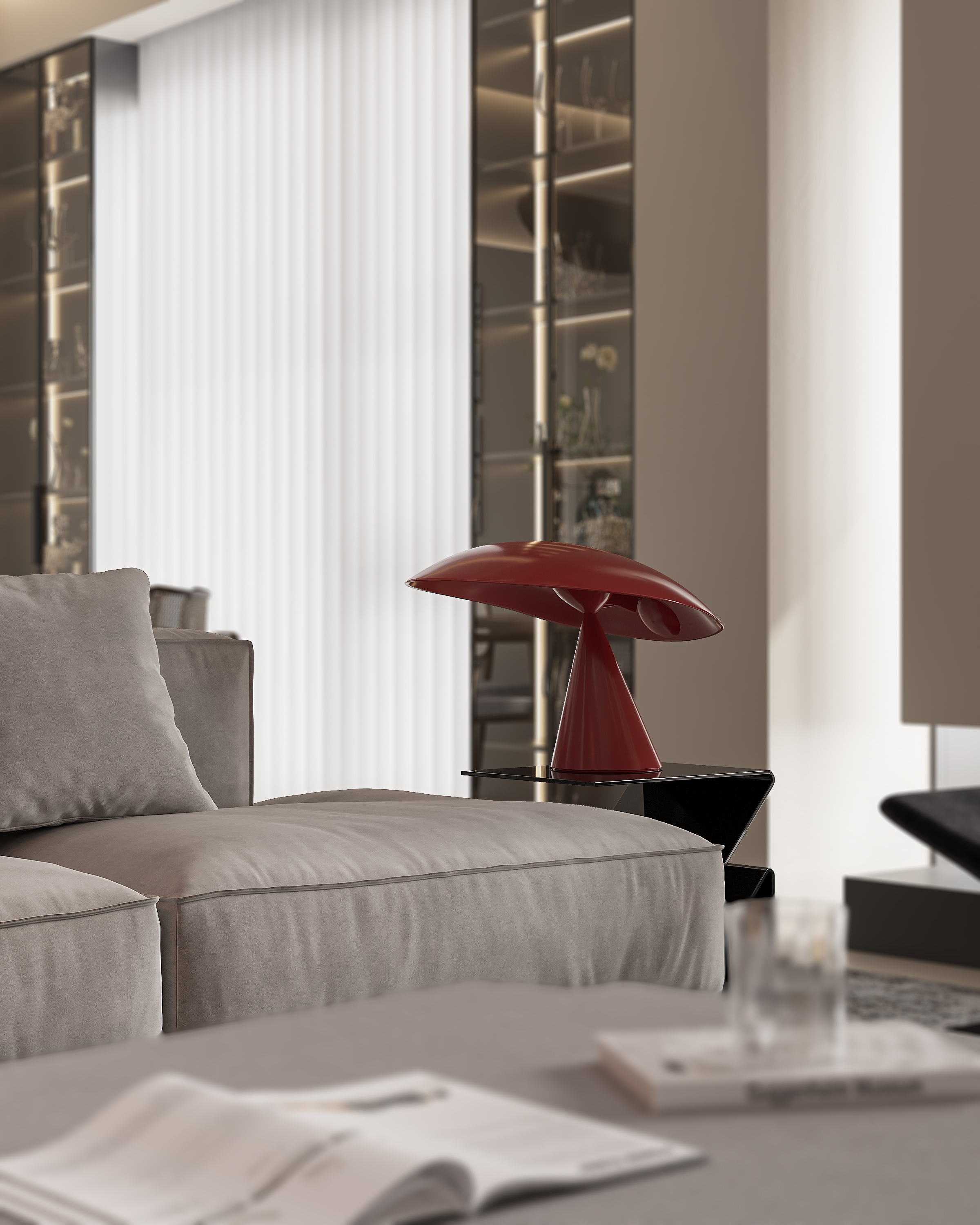 现代奶油风复式楼-7