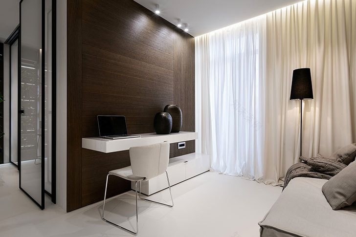 乌克兰极简公寓 | 44 平方的艺术之家-16