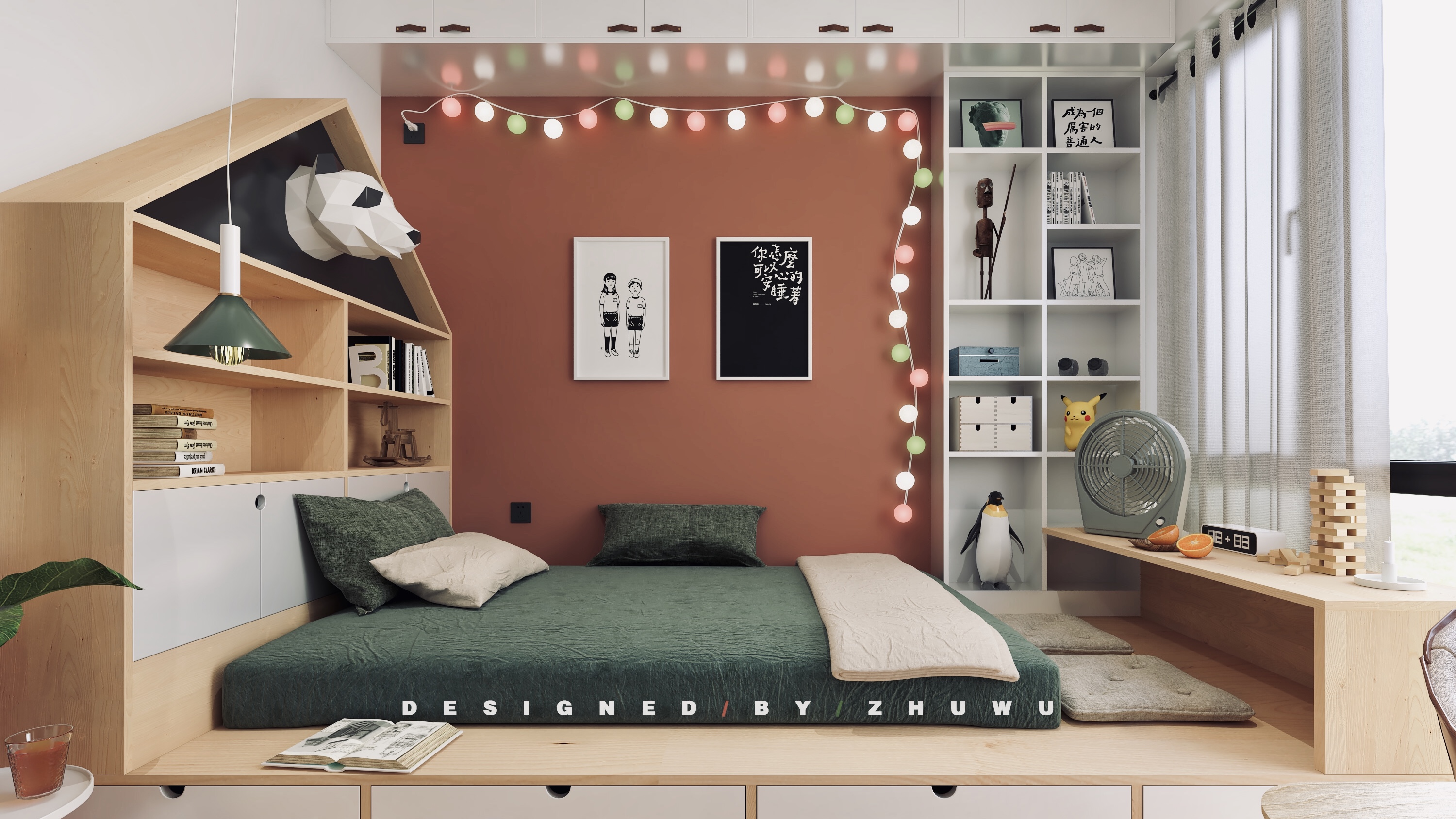 98㎡北欧复古混搭家装 | 低成本个性体验-22