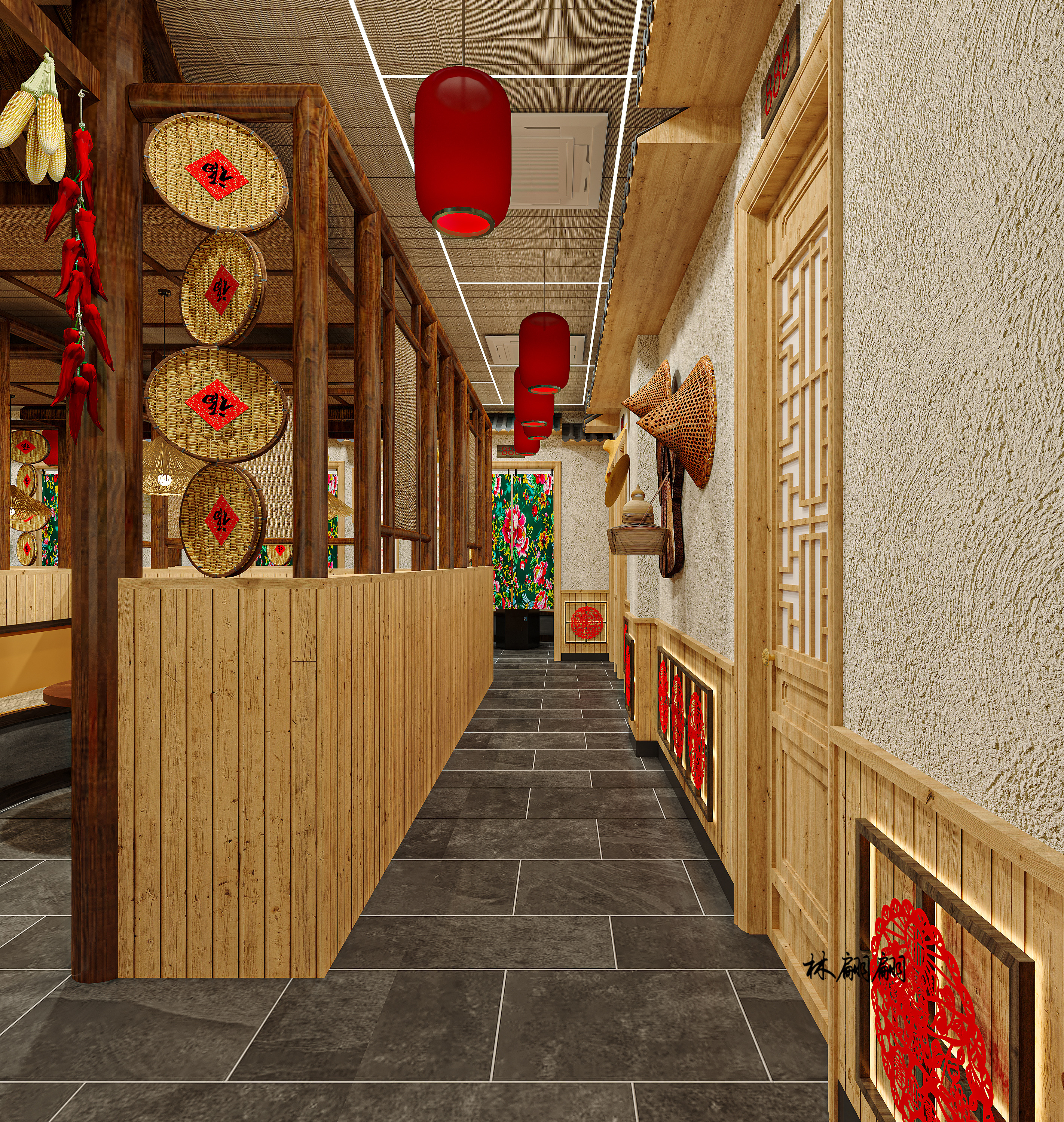 餐饮空间 东北铁锅炖设计-5