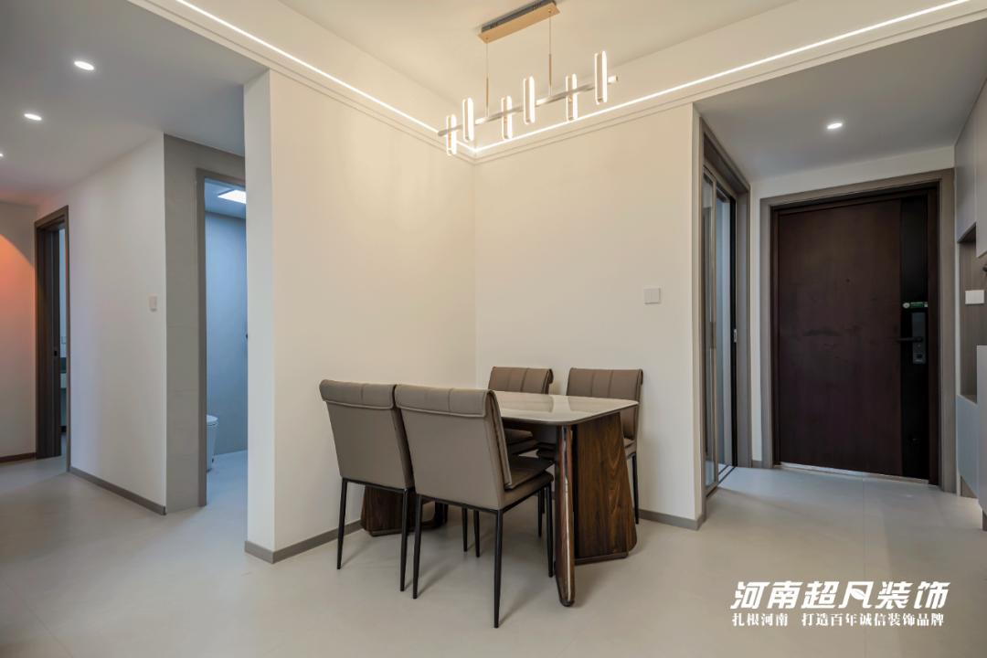 完工实景丨中原区康桥山海云图，93平三室两厅，遵循现代设计，简约质感突出-76