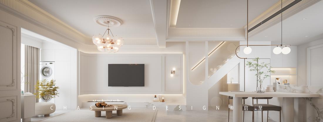 129㎡|一定不能错过的清新的奶油原木风-1