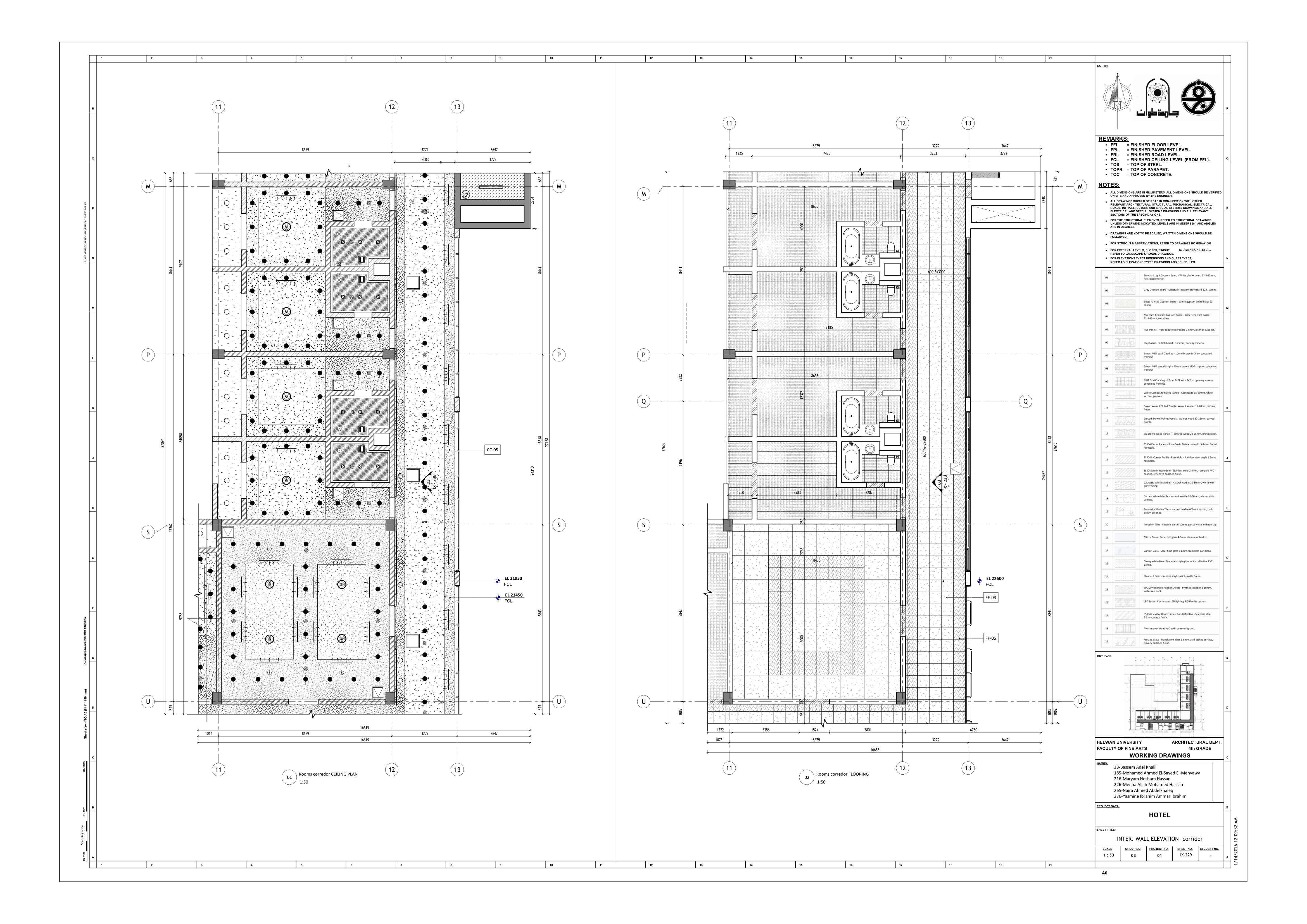 Blue Hotel | 3-Star Hotel Working Drawings-105