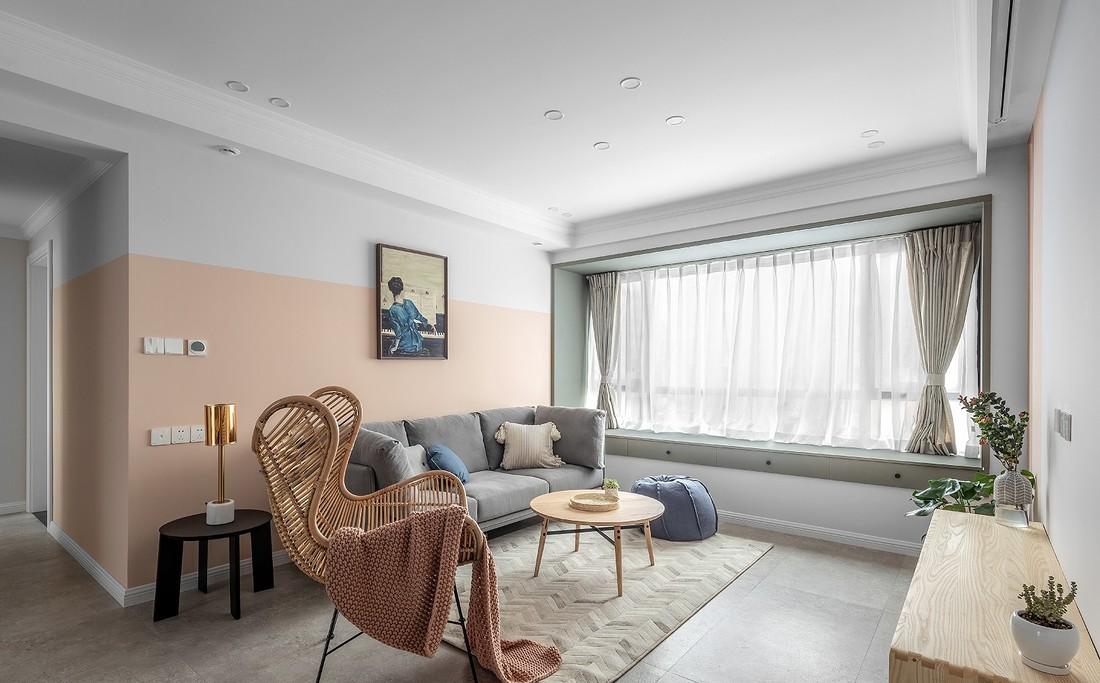 喜屋设计|| 红 | 套二空间魔法变身,定制幸福绿意生活-11