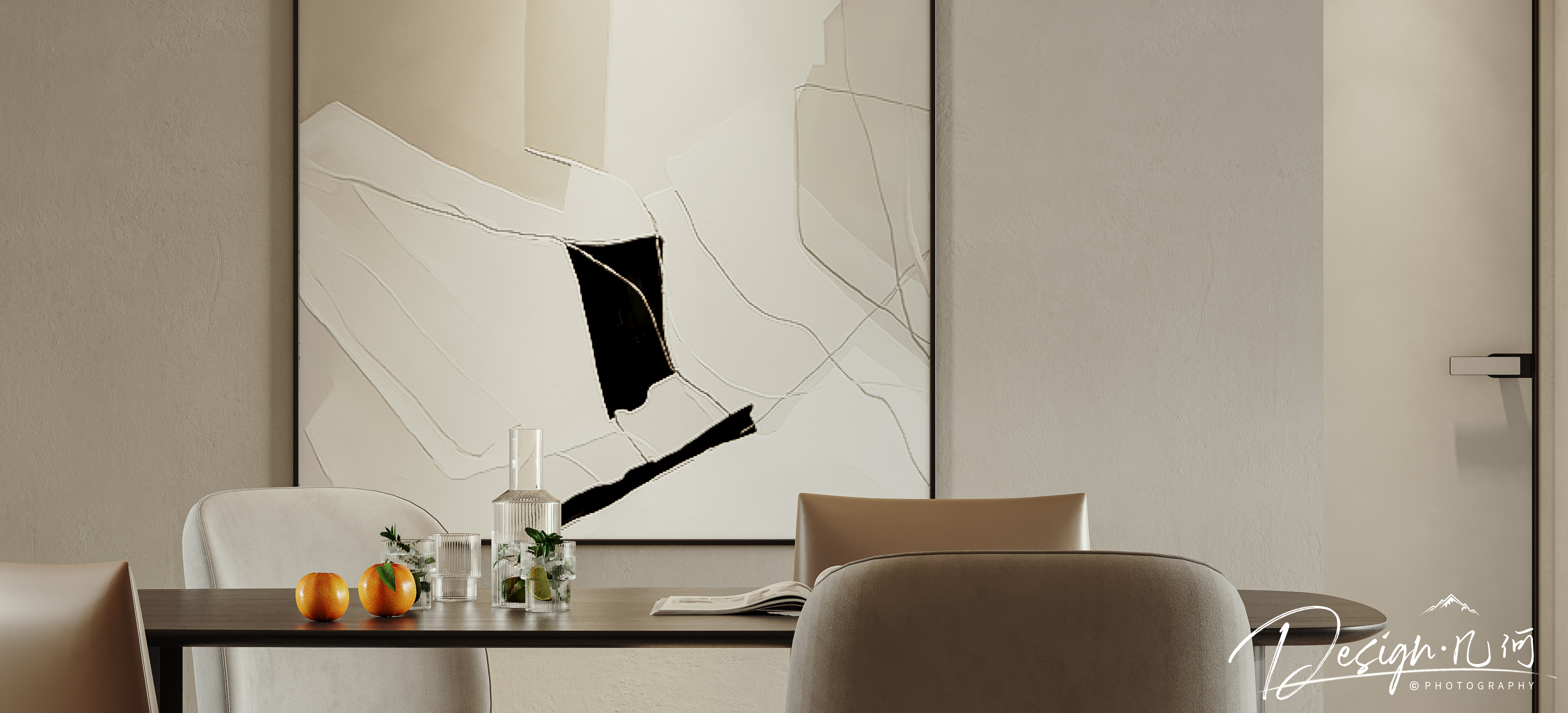 几何空间视觉表现 | 高速时代公馆法式奶油风-8