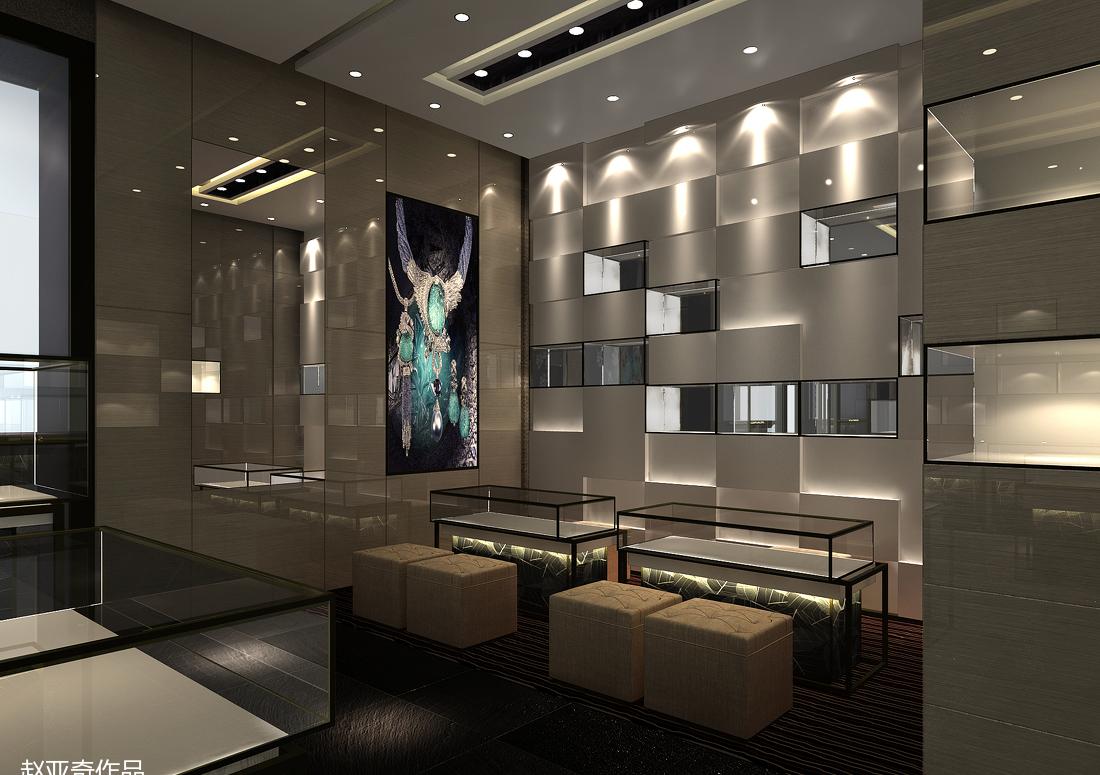 北京珠宝专卖店奢华设计展现-16