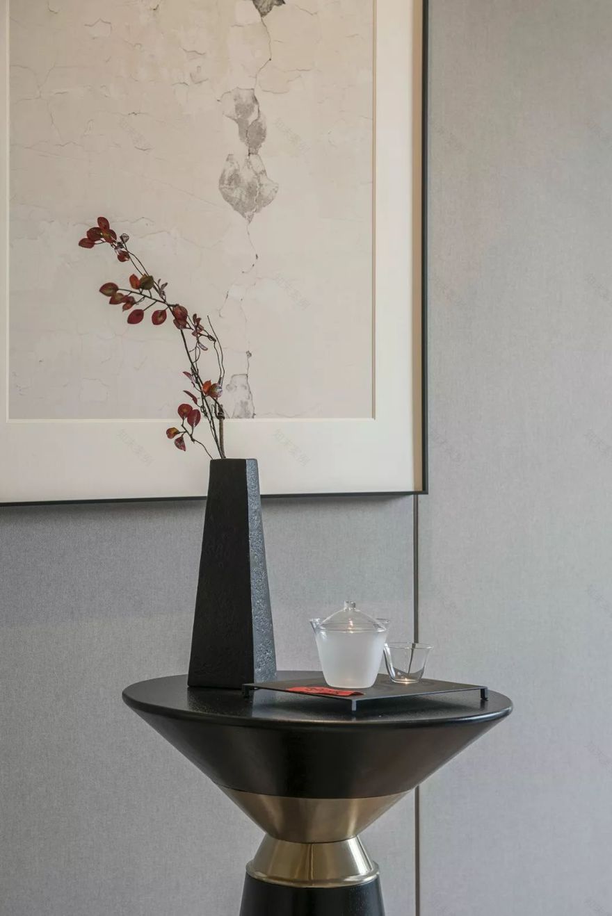 大地色与中式蓝的完美融合,打造优雅简约的人居空间-26