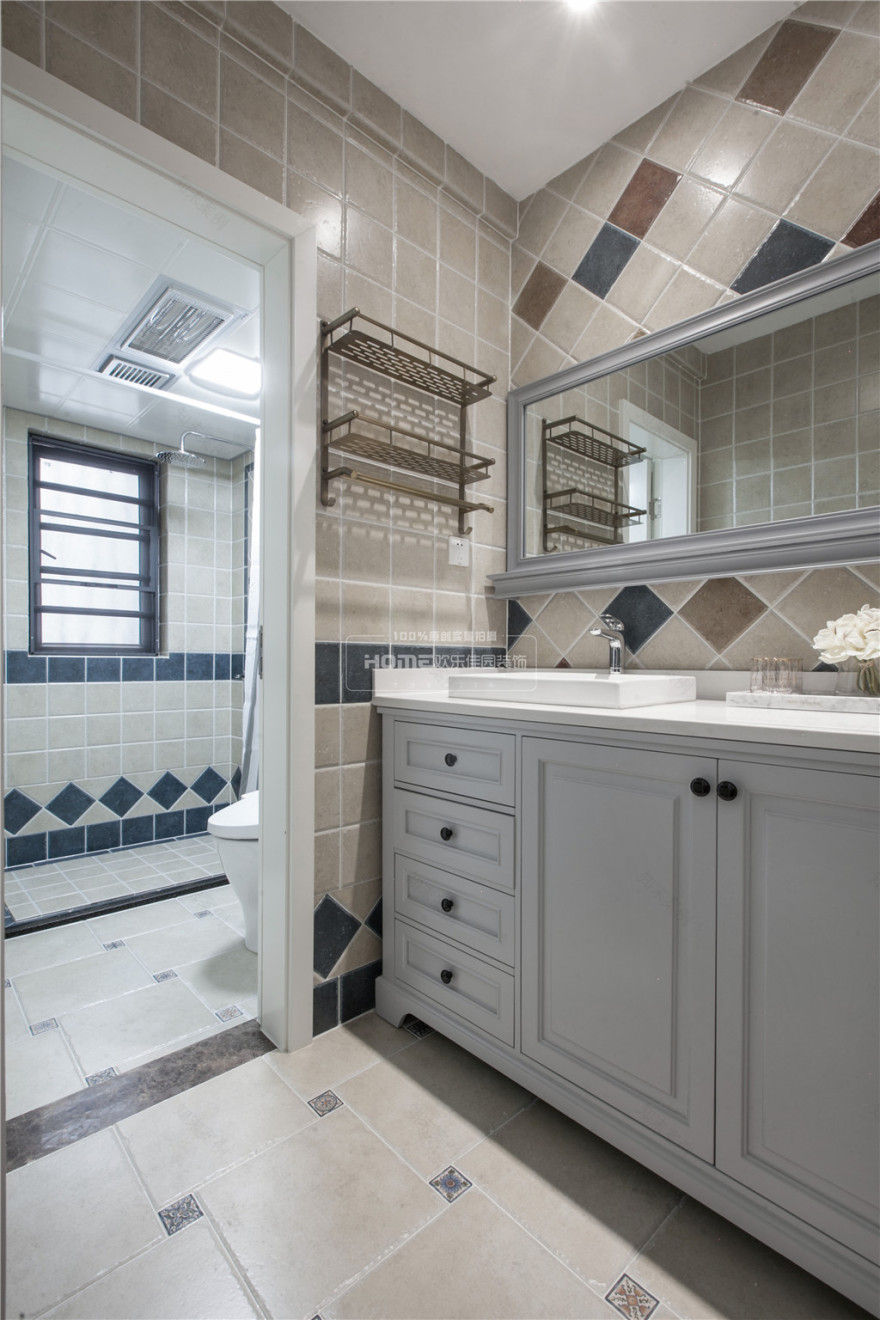 昆明红星紫郡现代美式家居设计-34