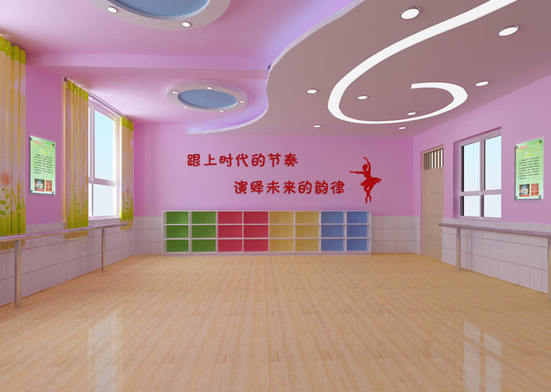 舞蹈教室 舞蹈房设计案例效果图-17