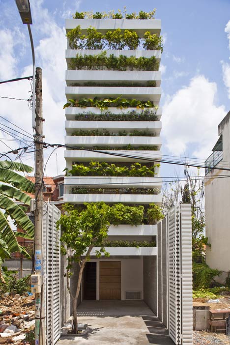 Stacking Green house covered in plants by Vo Trong Nghia - Dezeen-2