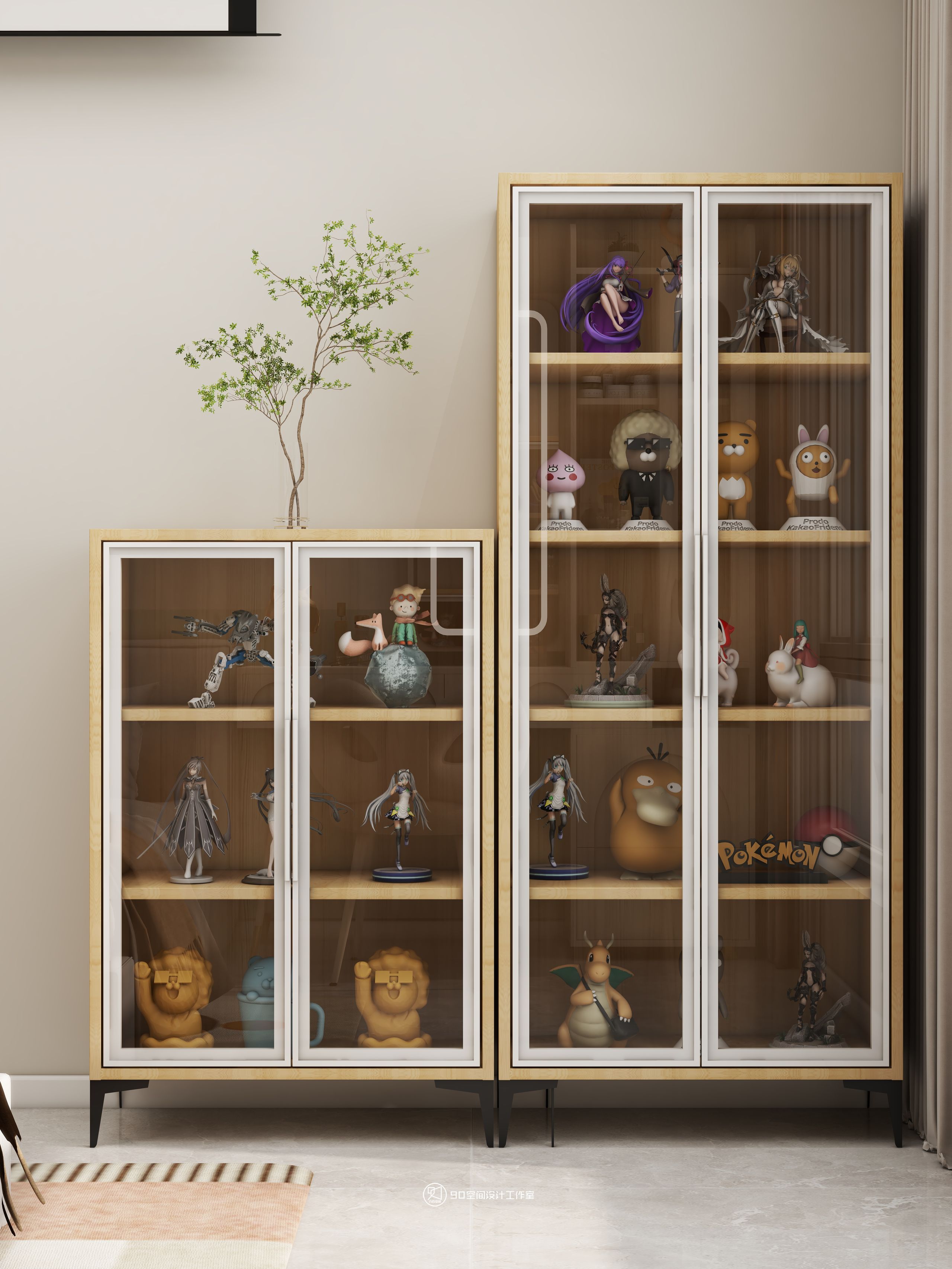 90 空间设计∣128㎡北欧奶油风-25