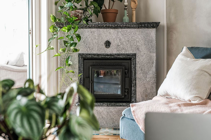 绿色调的斯堪的纳维亚公寓设计-30