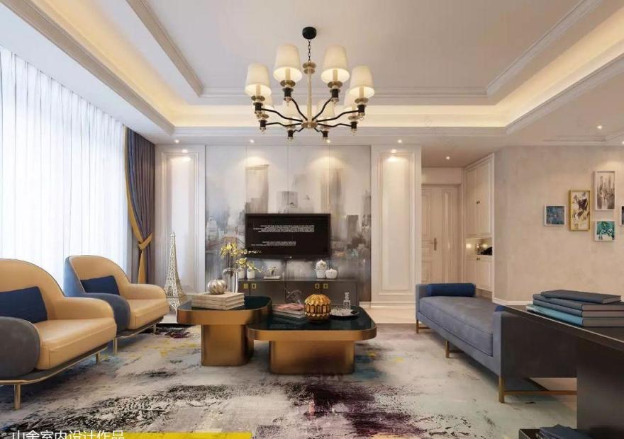 法式清新蓝调生活——威高坤和院蓝色多瑙河设计案例-16