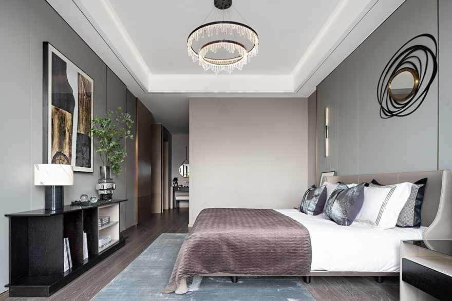 雕塑艺术与光影的奢华平层设计-26