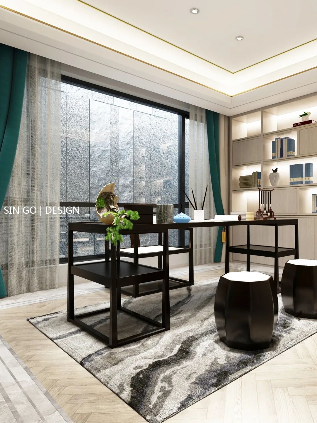 南京•南京院子 560㎡新中式别墅,演绎精致生活-9