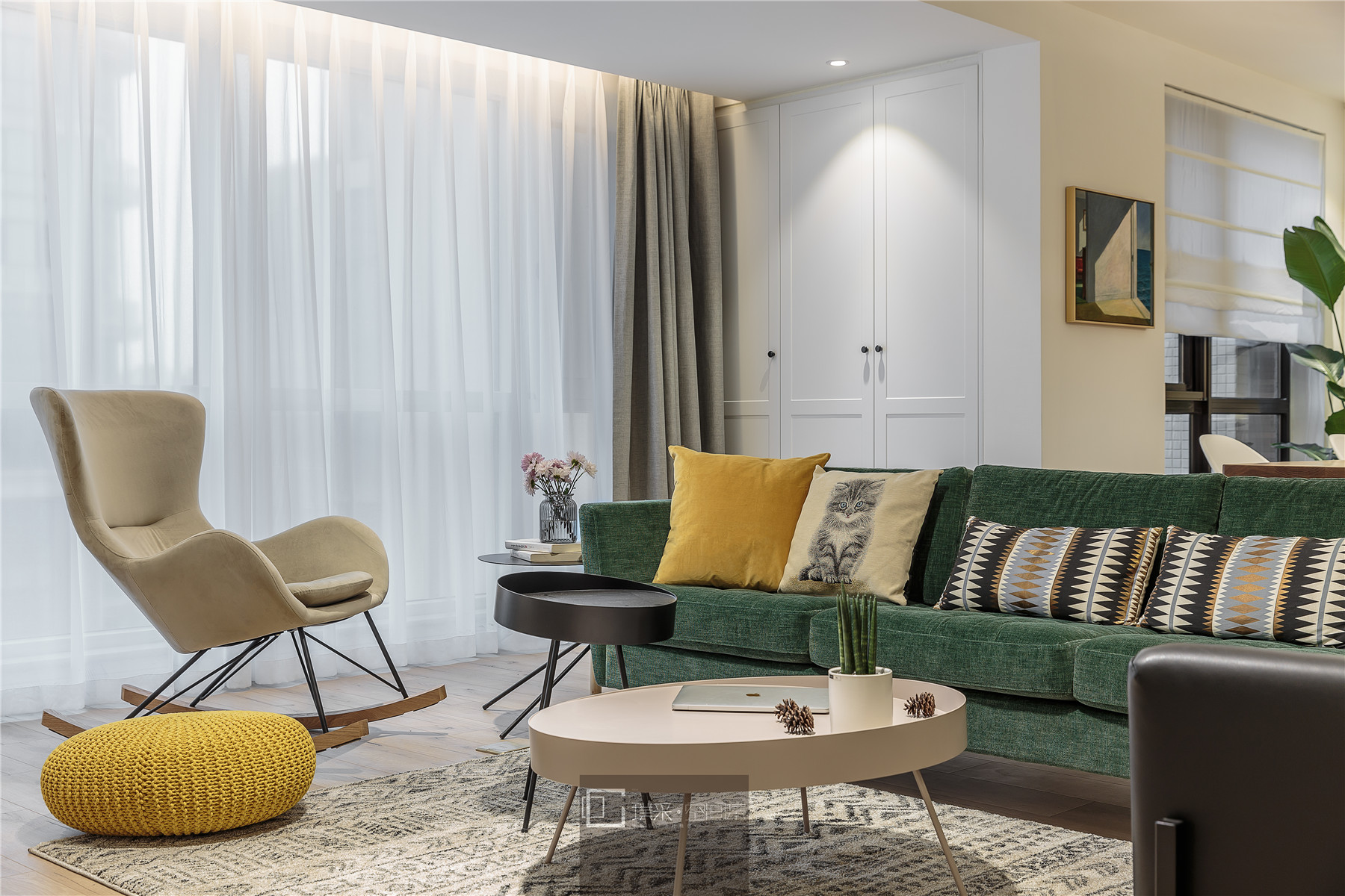 成都高新区 160 平北欧风平层住宅设计-8