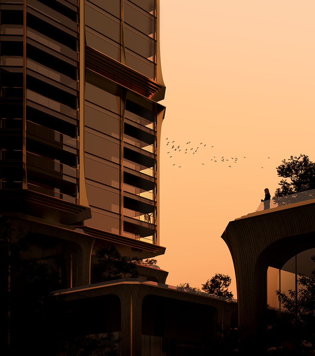 深圳后海“地王”公开招标优胜方案丨中国深圳丨line+建筑事务所-21