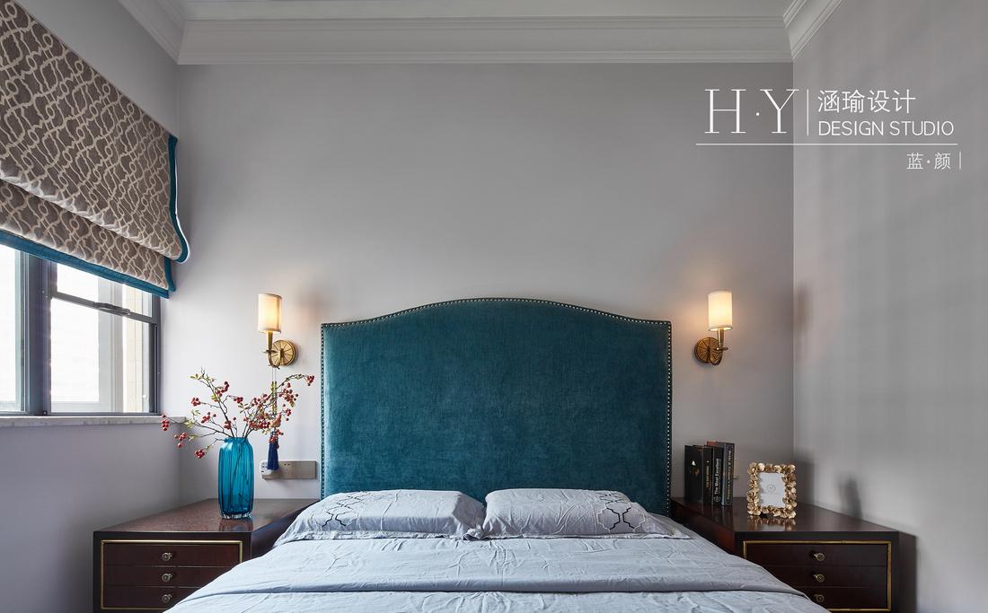 涵瑜设计丨平层书香独韵,盛世蓝颜-47