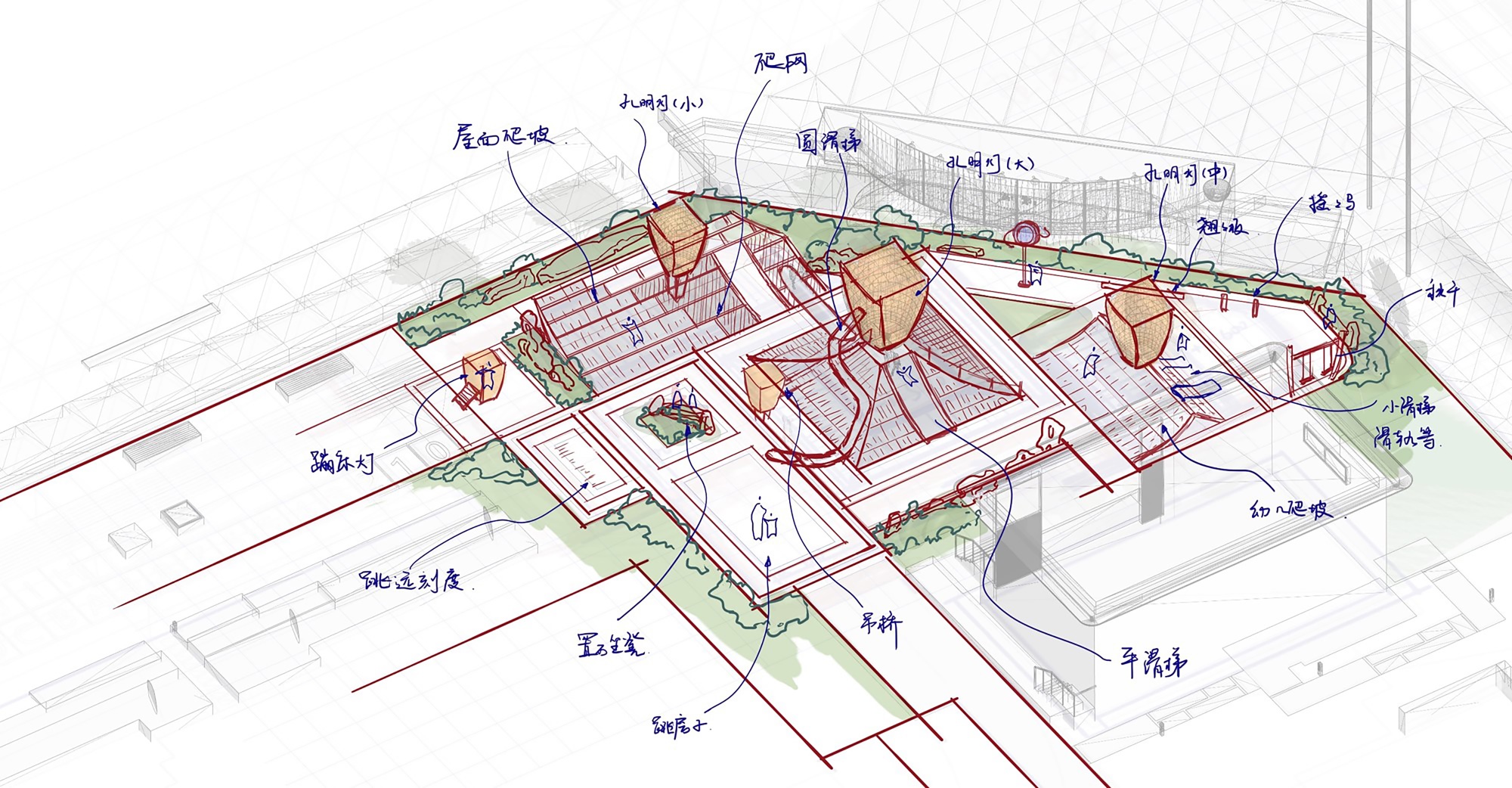 万家灯火 · 孔明灯下的国风儿童空间丨中国南阳丨喜随设计-15